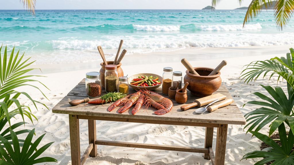 festin à partager sur la plage