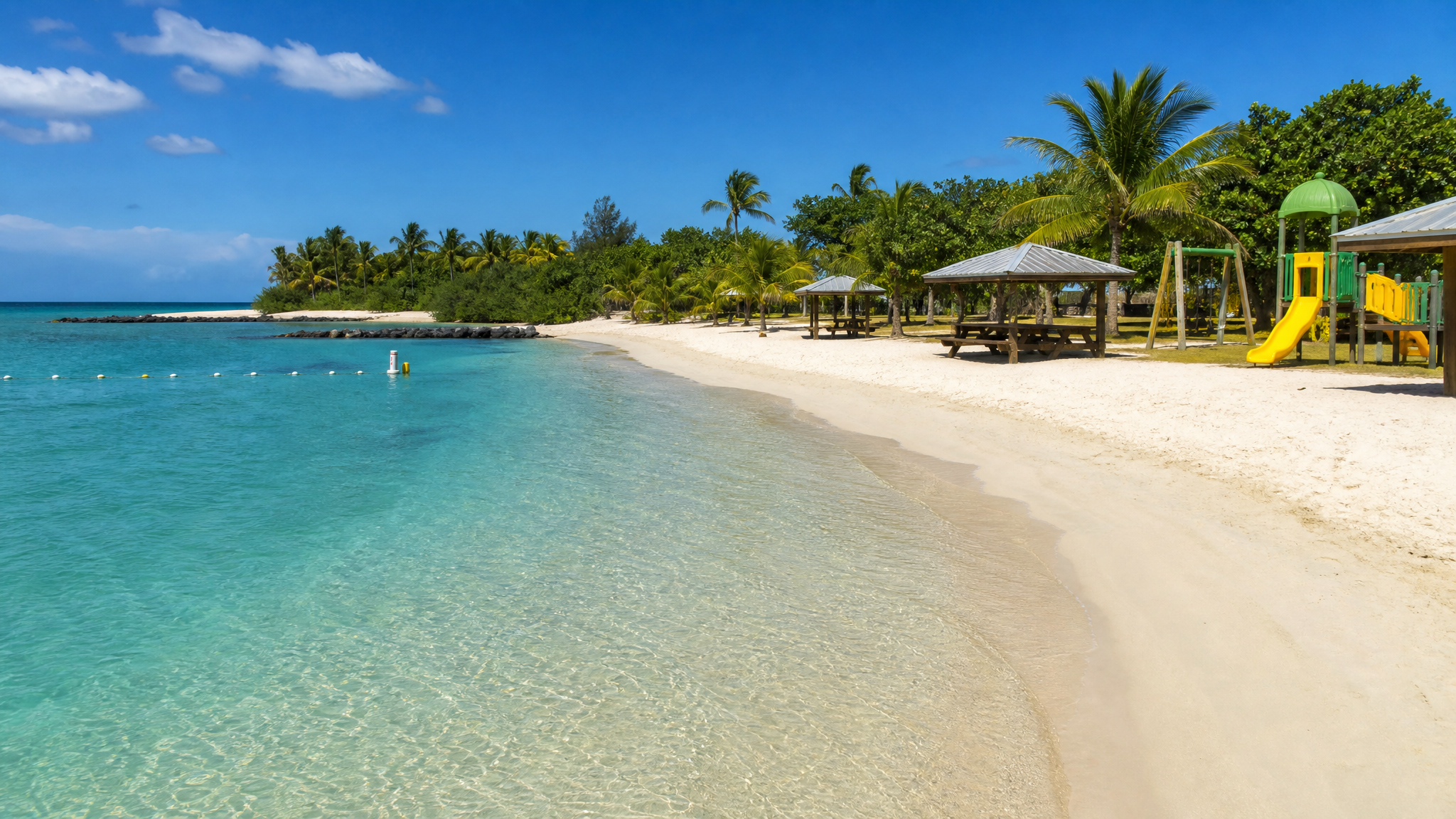 meilleures plages familiales en Grande-Terre